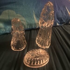 Princess House Clear Glass Nativity Set
